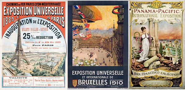 Some World Fairs in which Delachaux took part