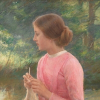 Knitting Girl