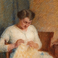 Marie-Louise en robe blanche