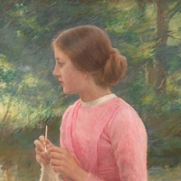 Knitting Girl