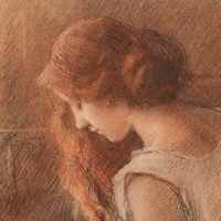 Jeune Fille pensive de profil