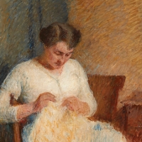 Marie-Louise en robe blanche