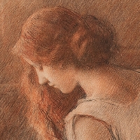 Jeune fille pensive de profil