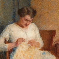 Marie-Louise en robe blanche