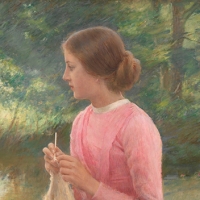 Knitting Girl