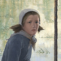 Jane, jeune fille au bord d'une rivière