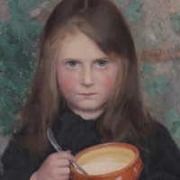 Jeune Fille mangeant sa soupe