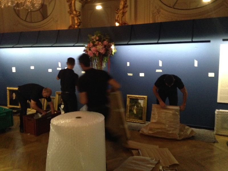 Montage de l'exposition